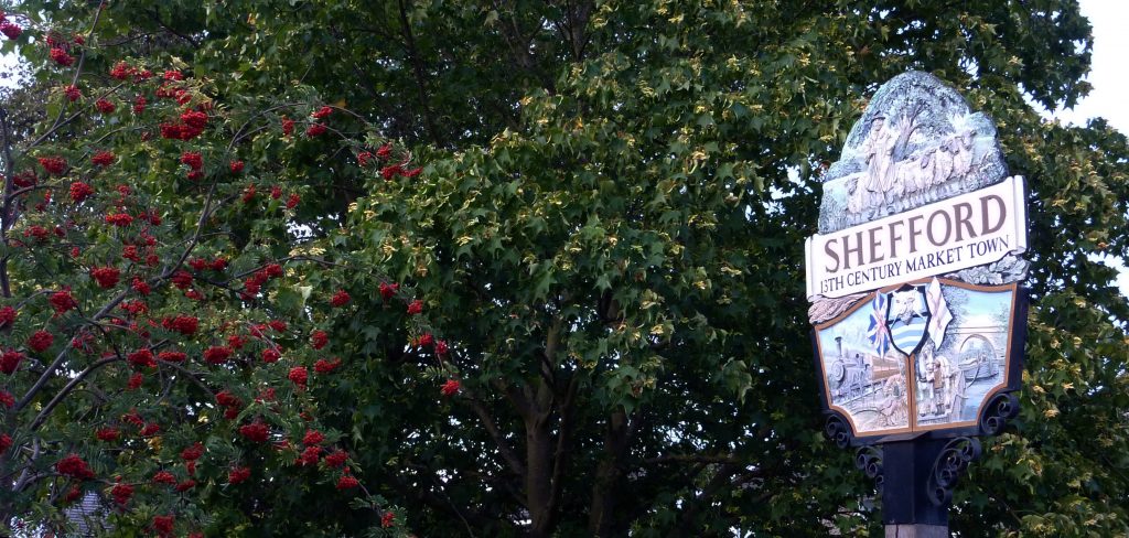 Shefford crafted town sign