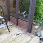 Main posts attached to the engineering bricks