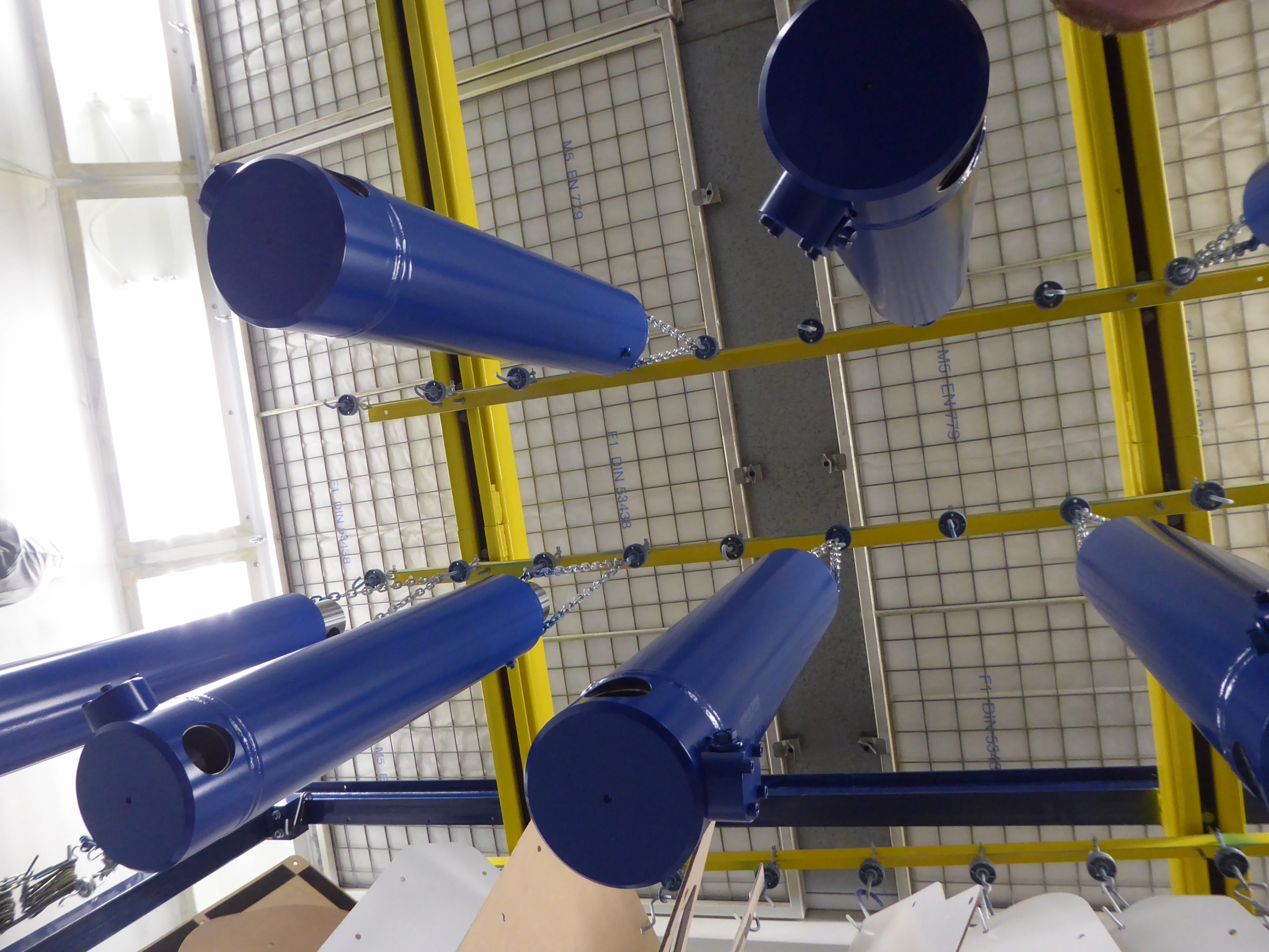 Hydraulic cylinder protective coating and finishing
