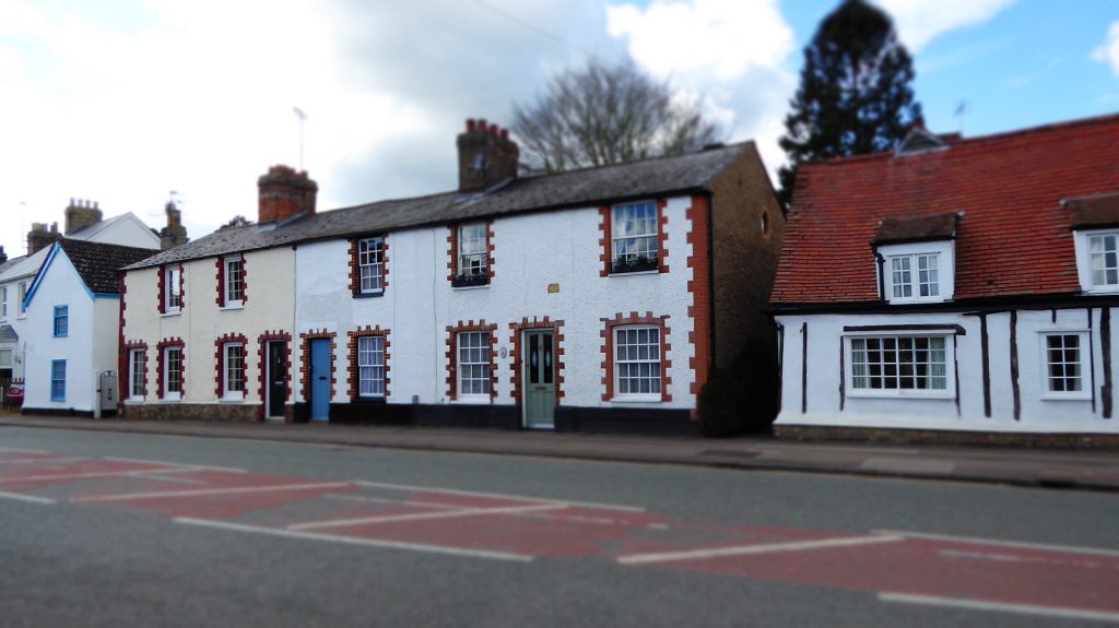 Cottages on a village main street