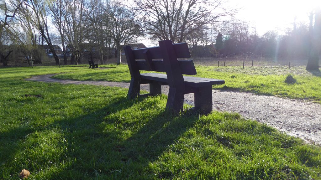 Benches in the sun