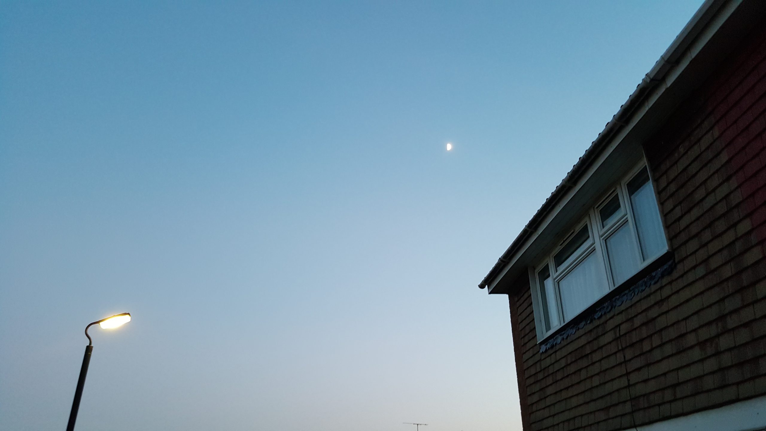 House Moon and lamp