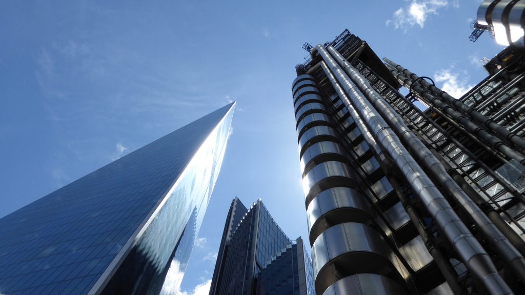 City of London skyline - The Lloyds Building